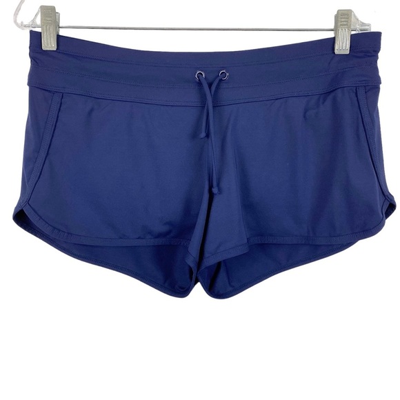 Athleta Kata Swim Short In Navy Blue Drawstring size Medium - Picture 1 of 4